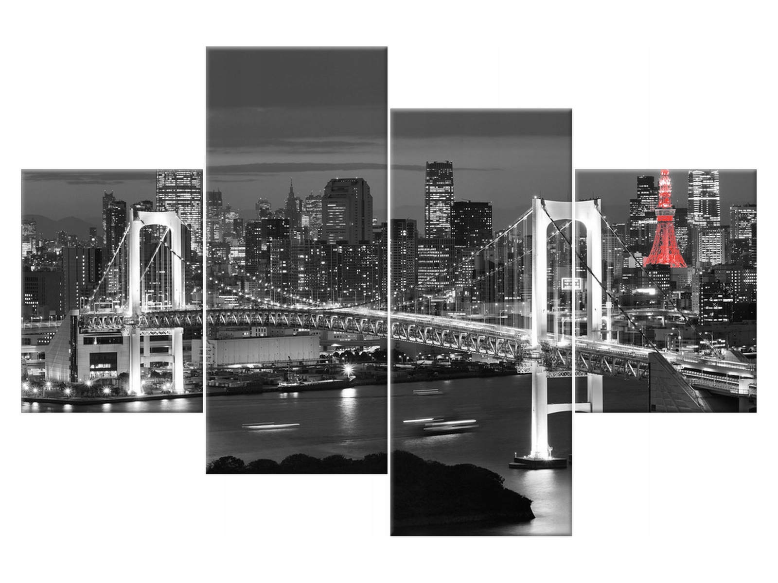 

Obraz Tokyo most tęczowy 120x80 Architektura