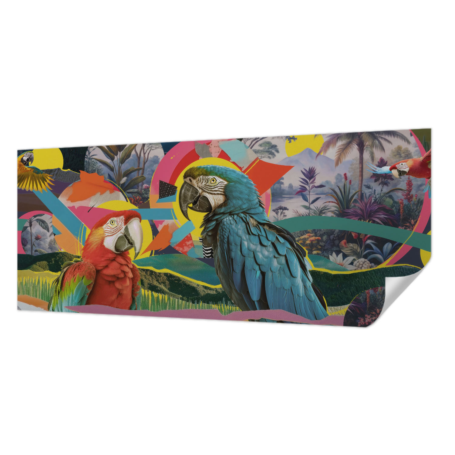 Fototapeta Samolepicí Premium Snadná montáž Exotické ptáci 250x104 cm