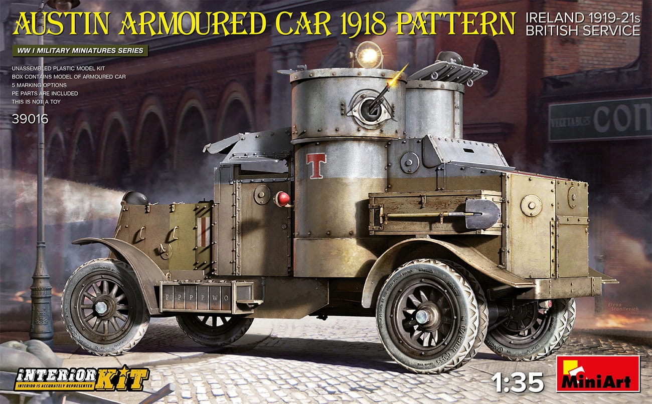 Vzor Austin Armored Car 1918. Irsko 1919-21. Britská služba.