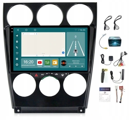 Rádio Navigace Mazda 6 A 2002-2008 Carplay Android 8/256GB Sim