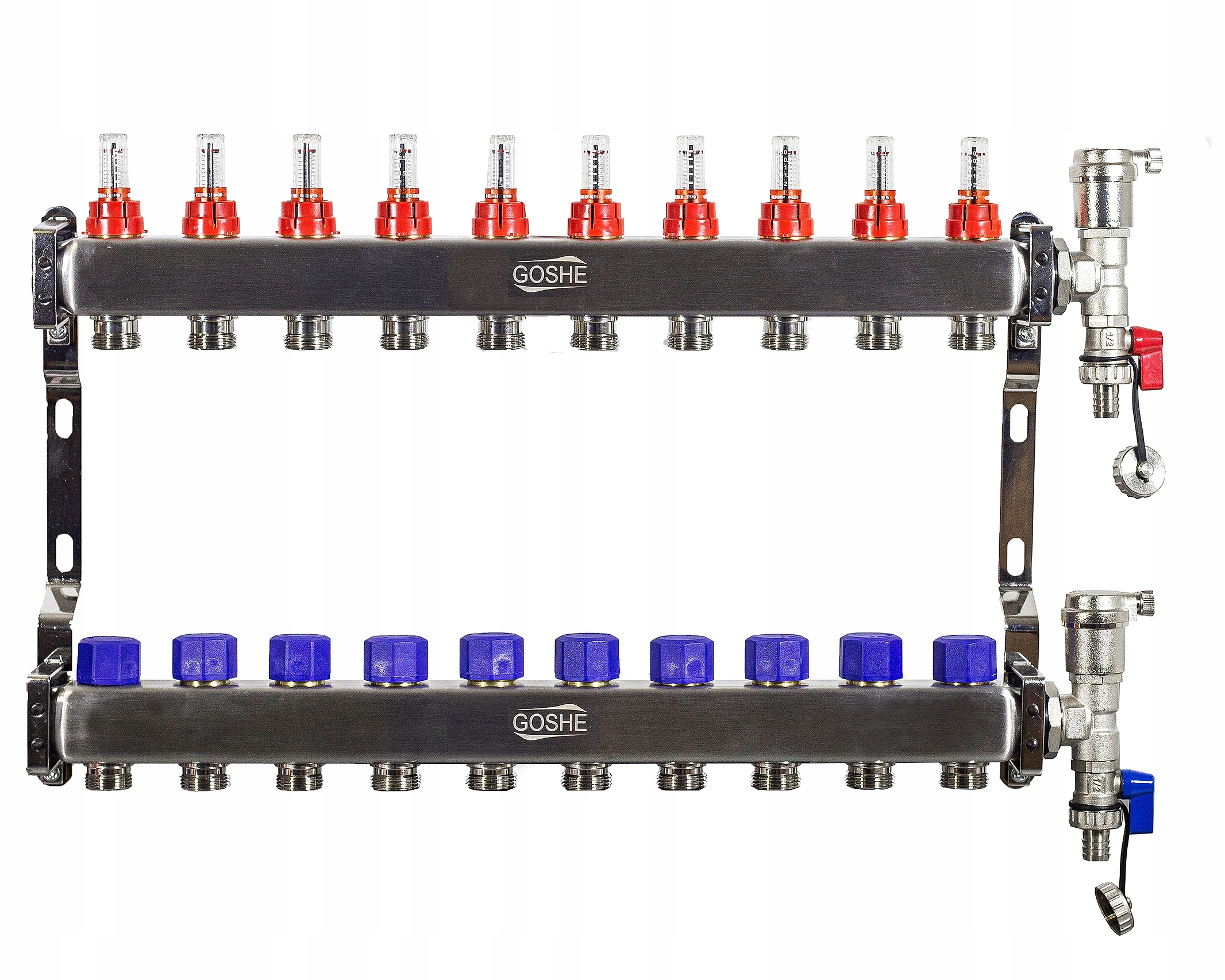 ROZDZIELACZ PODŁOGÓWKI STAL NIER. GOSHE 10 SEKCJI