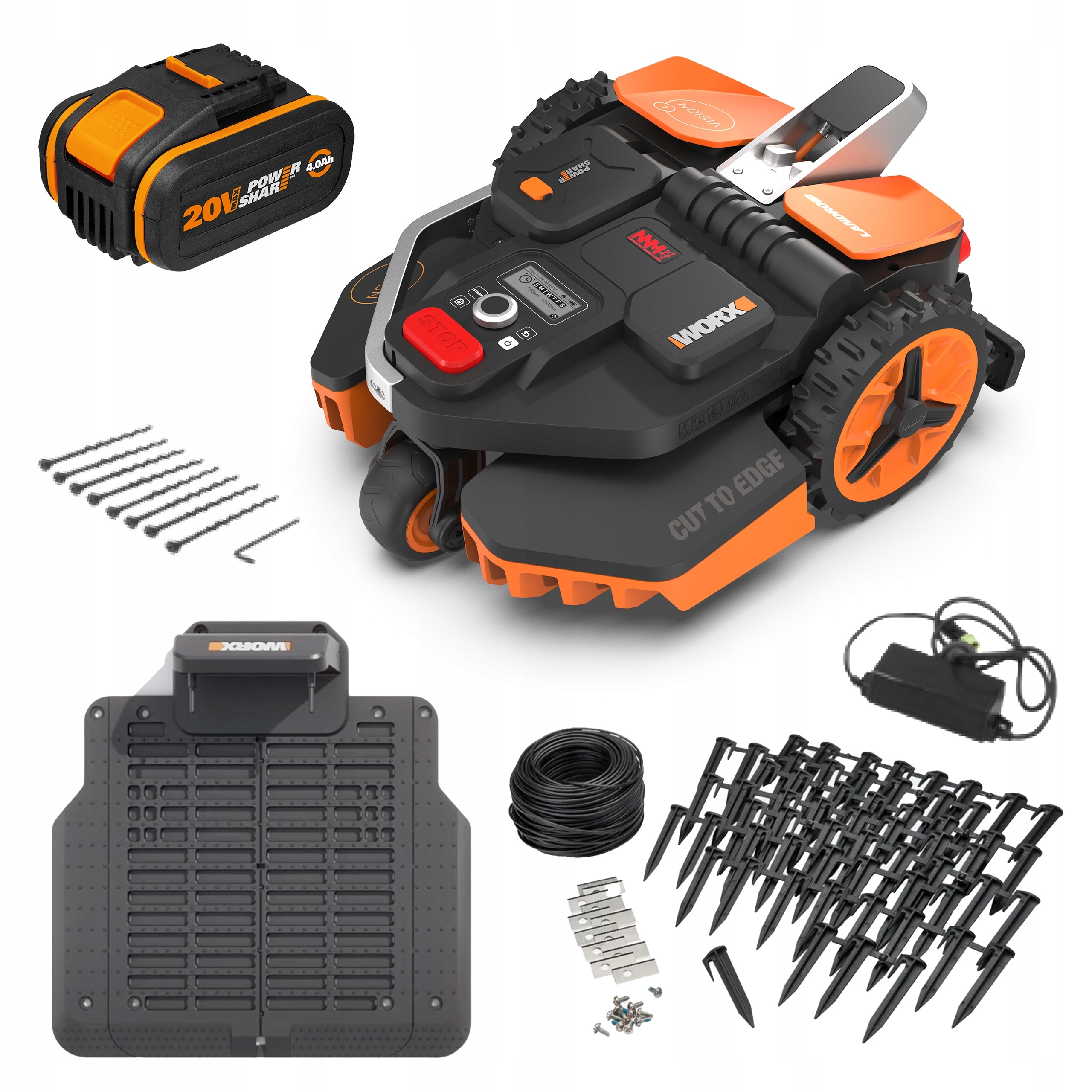 Robot koszący Worx Landroid Vision L1600 w kolorze szarym