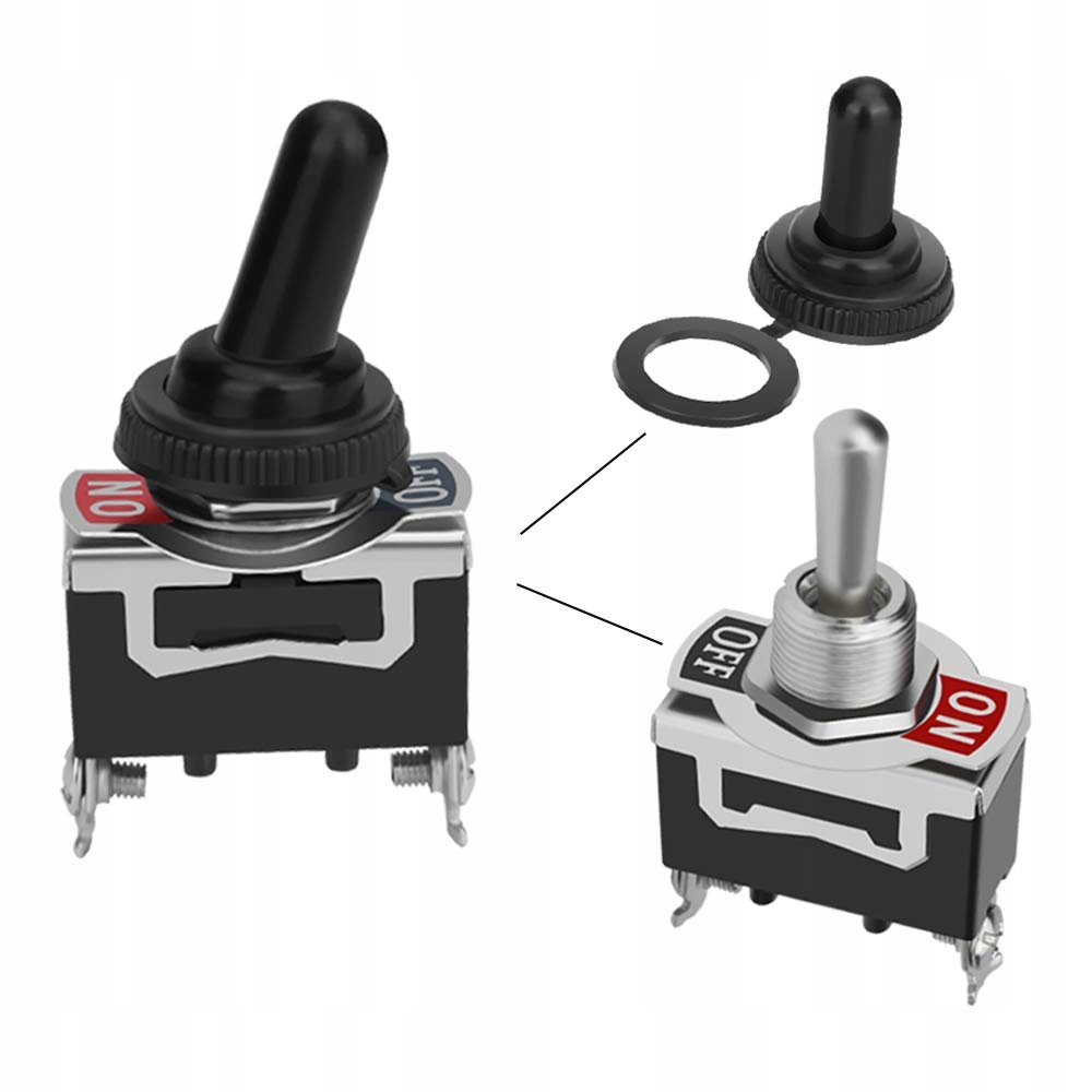 PRZELACZNIK HERMETYCZNY ON/OFF 2 piny 3 sztuki z osłoną przeciwpyłową Producent Inna