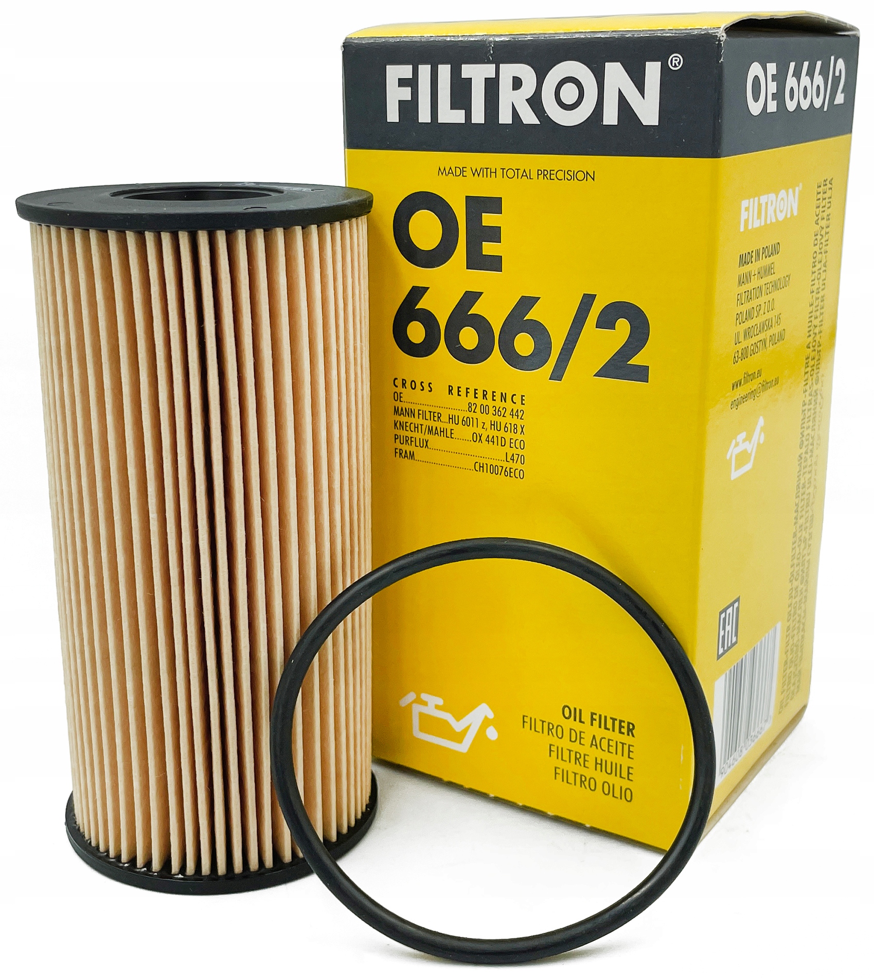 

Filtr oleju Filtron Oe 666/2