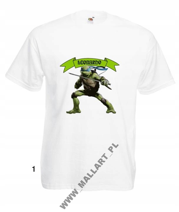 

Tshirt Męska Wojownicze Żółwie Ninja Wzory