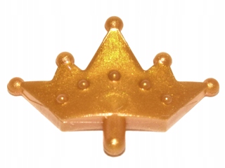 

Lego diadem korona akcesoria perłowe złoto 33322