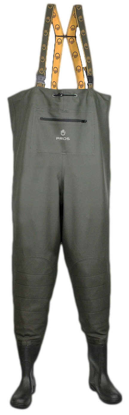 Spodní boty s přední uzamykatelnou kapsou Pros Rybářské vysoké postroje