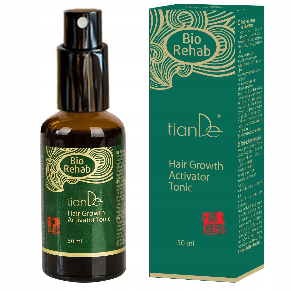 Wcierka do włosów Tiande 50 ml Tonik aktywujący wzrost włosów BioRehab