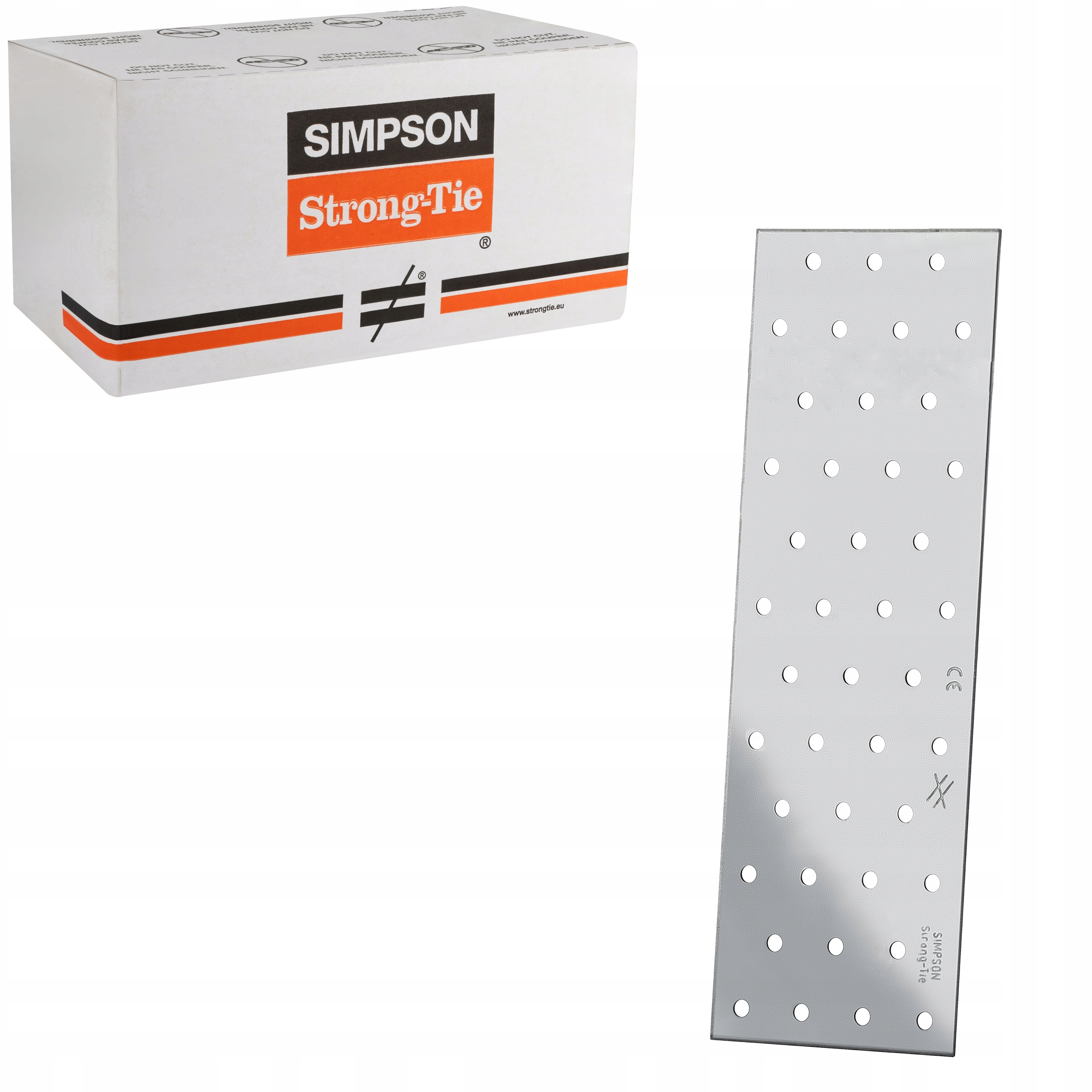 Tesárske spojky ploché 80x240 mm 50ks Perforované dosky Simpson NP20