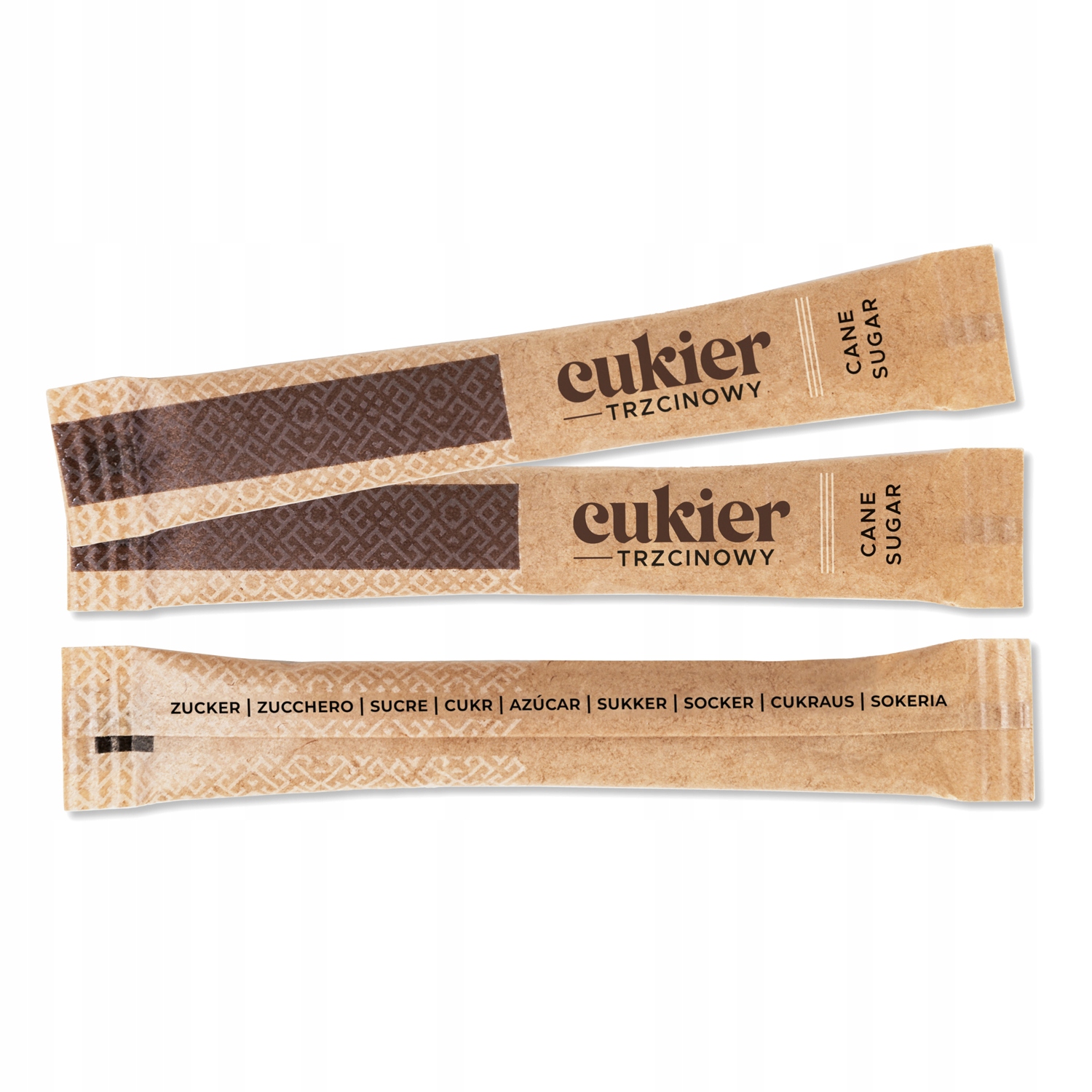 Levně Třtinový Cukr v kávových tyčinkách, hygienické balení, 4g, 1000 ks