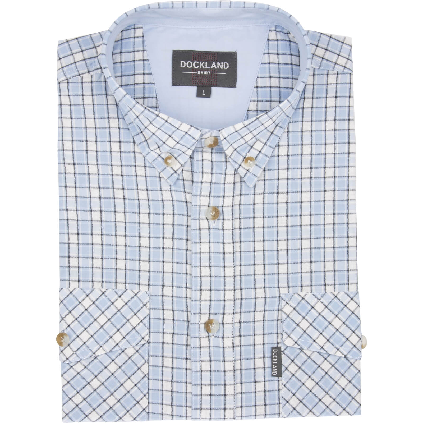 

koszula w kratkę Dockland kr 100%baw XL/43_kl_124