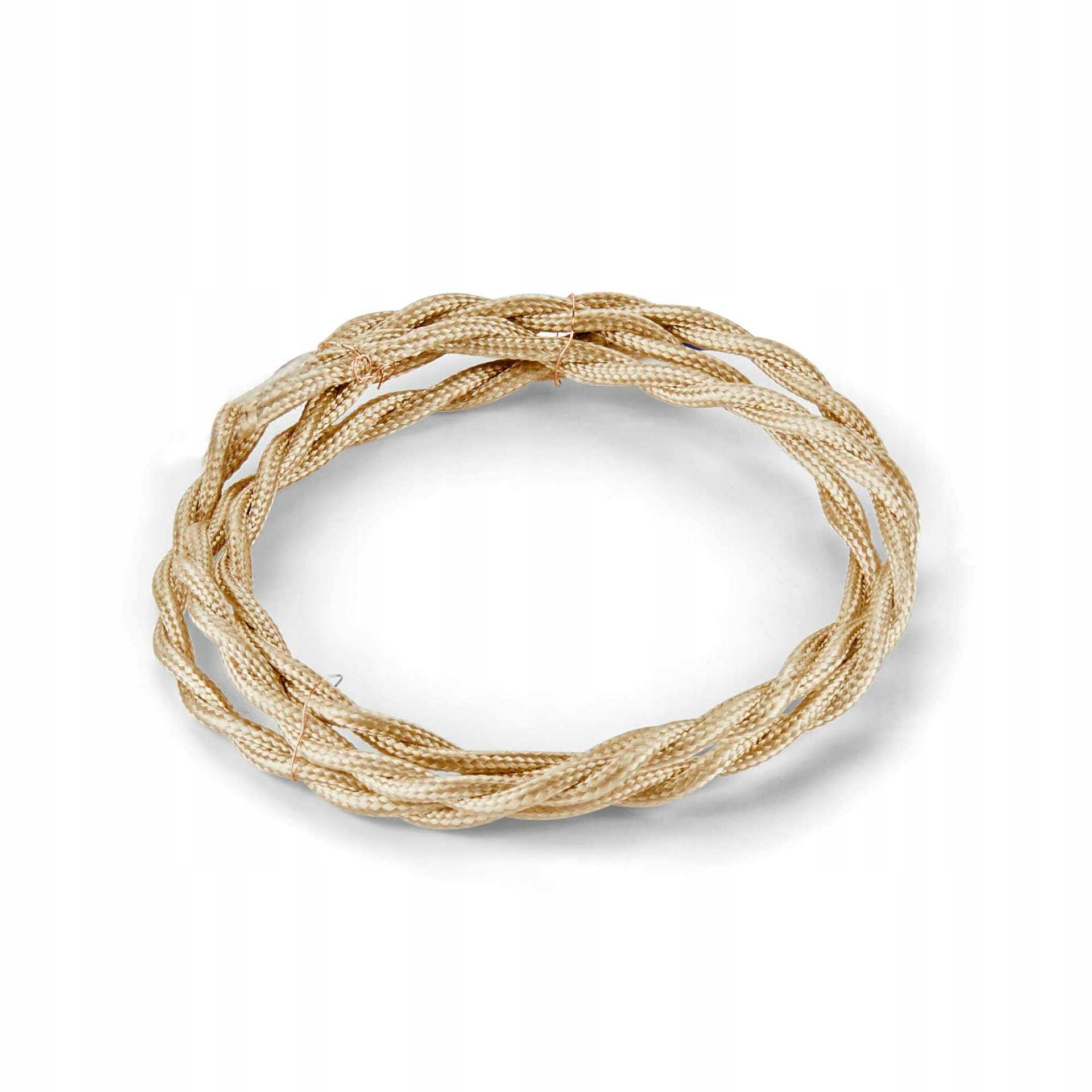 Textilní kabel Ideal Lux 10m mosaz propletený