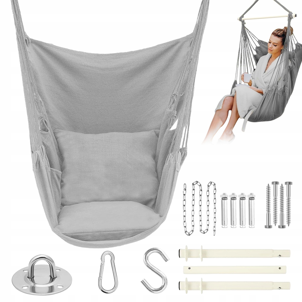 Závěsné Křeslo Brazilské Křeslo Houpačka Houpací Síť Zahrada Na Balkon Skládací