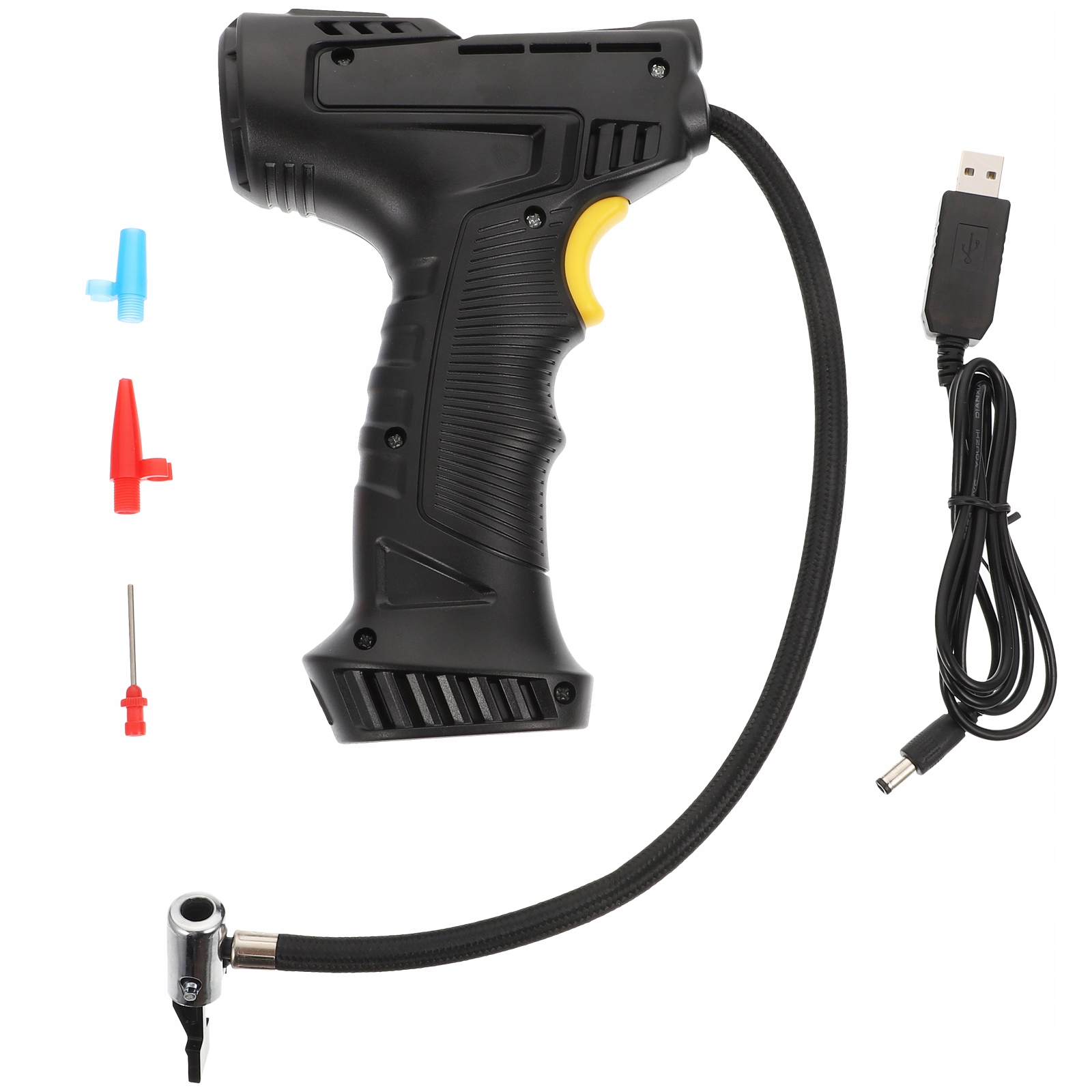 1 ZESTAW PRAKTYCZNEGO PRZENOŚNEGO INFLATORA DO OPON POJAZDU