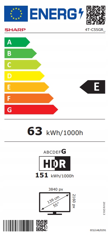 Sharp 55GR8265E 55 Smart Tv Google Tv Uhd