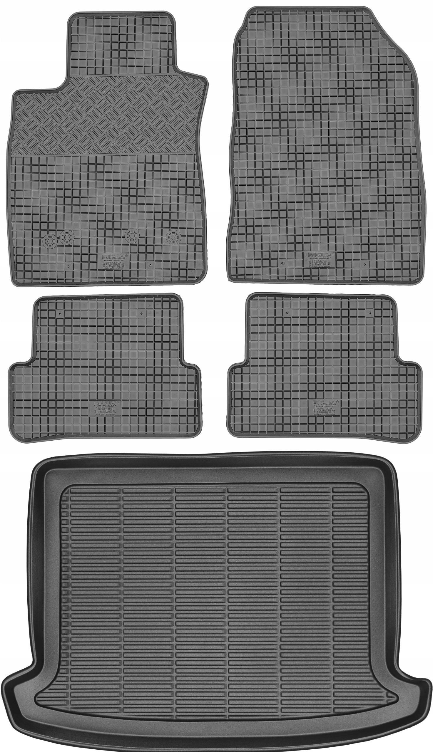 Renault Clio IV Kombi 2012-2019 Sada Gumové rohože rohož