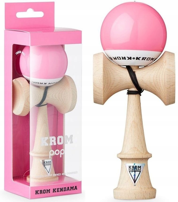 

Kendama Krom Pop różowy z dodatkową powłoką Lol