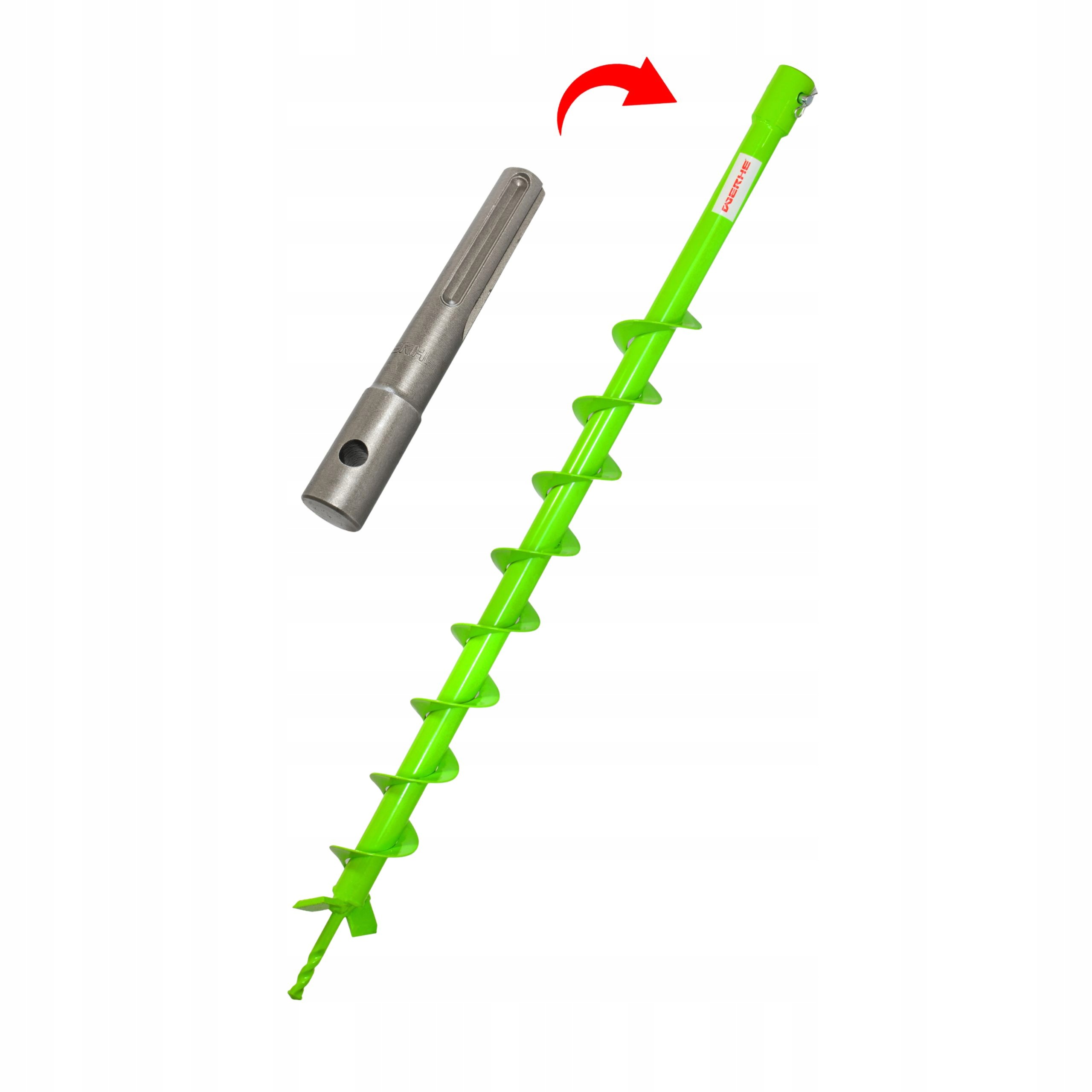 Zesílený zemní vrták 60 mm D plný s adaptérem Sds Max