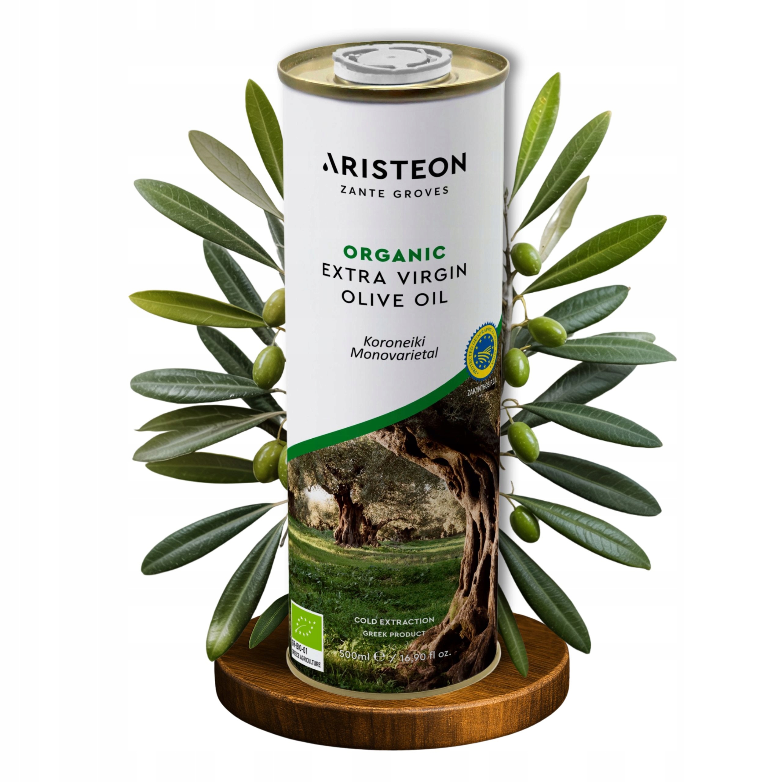 Olivový olej Bio Extra Virigin Řecký Aristeon 500 ml Lisovaný Za Studena