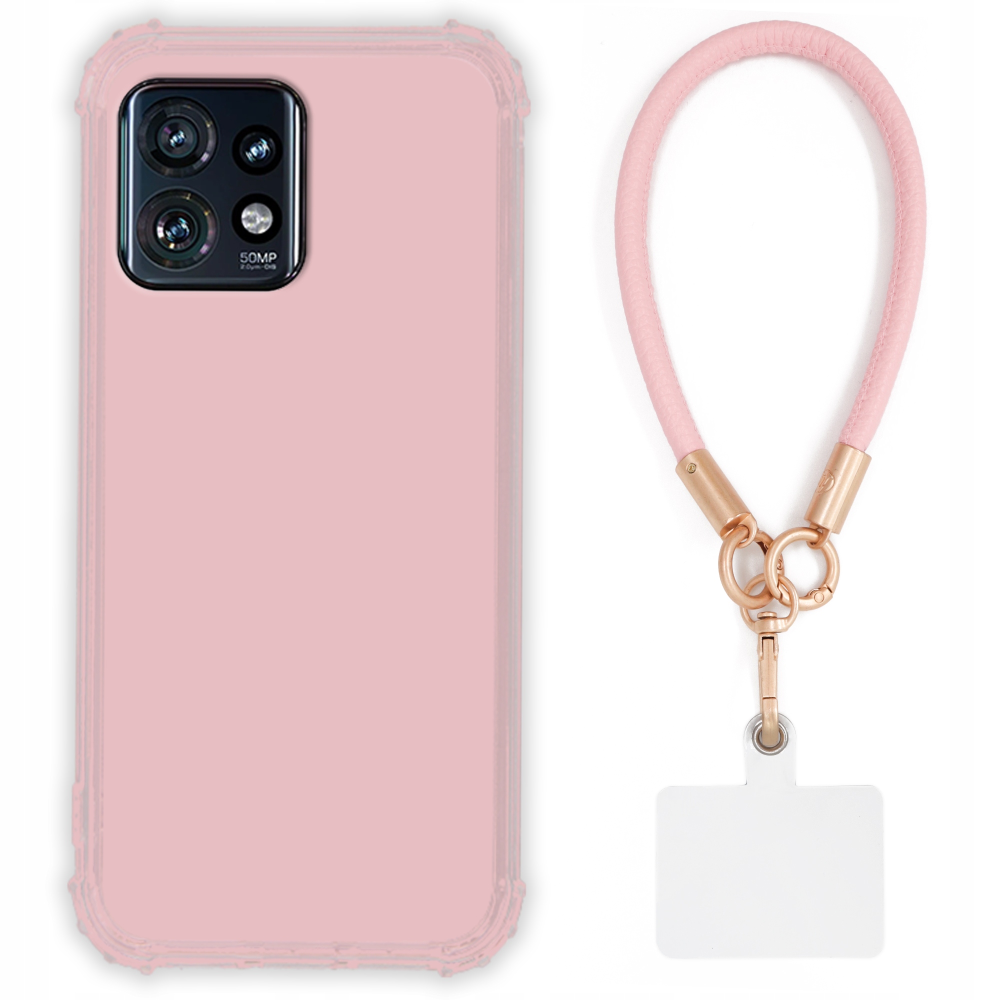 Etui Do Motorola Edge 40 Pro Case Antishock Pinky Ružové vodítko Sada Tpu