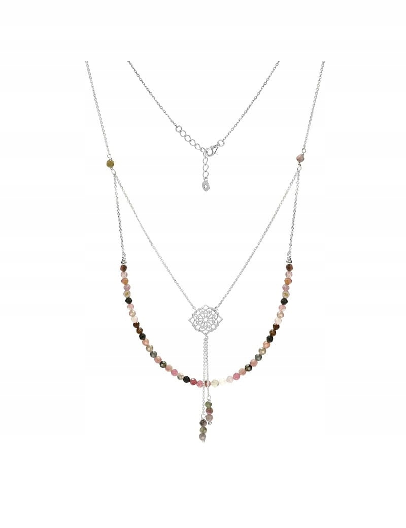 

Naszyjnik Srebrny 57cm z Turmalinem 925