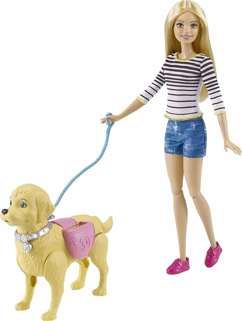 Lalka Barbie Spacer z pieskiem czyścoszkiem Barbie DWJ68 Kod producenta DWJ68