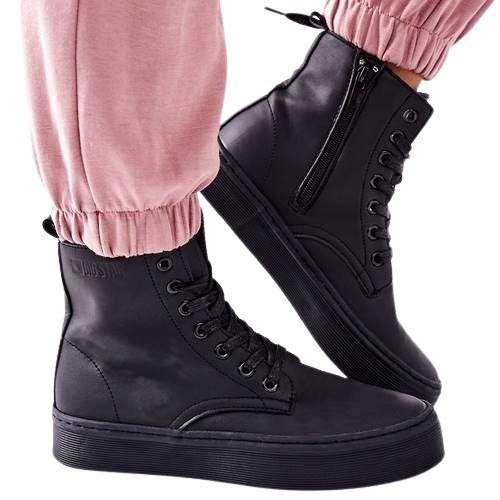 

Damskie Wysokie Trampki Big Star Czarne 39