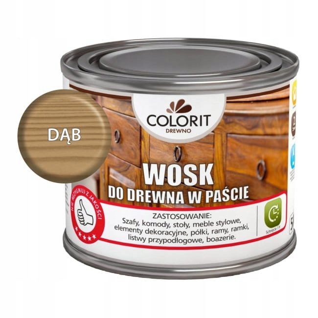 Wosk w paście Colorit Drewno dąb 0,5 l