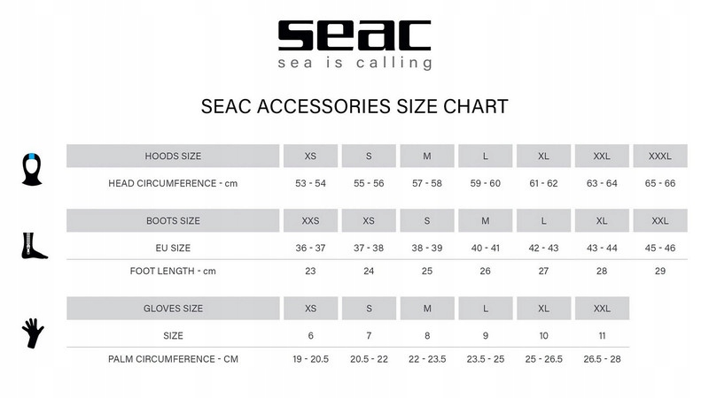 Rękawice nurkowe neoprenowe Suche - SEAC DRYSEAL 500 - 5mm - L - 03002/04 Rozmiar L