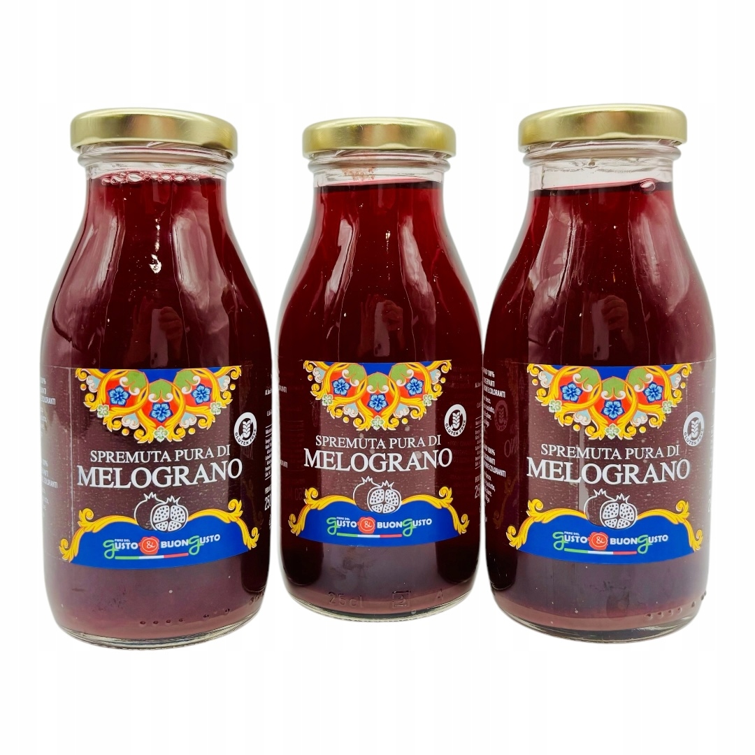 Granátový džus 100%. Přímo ze Sicílie. Sada