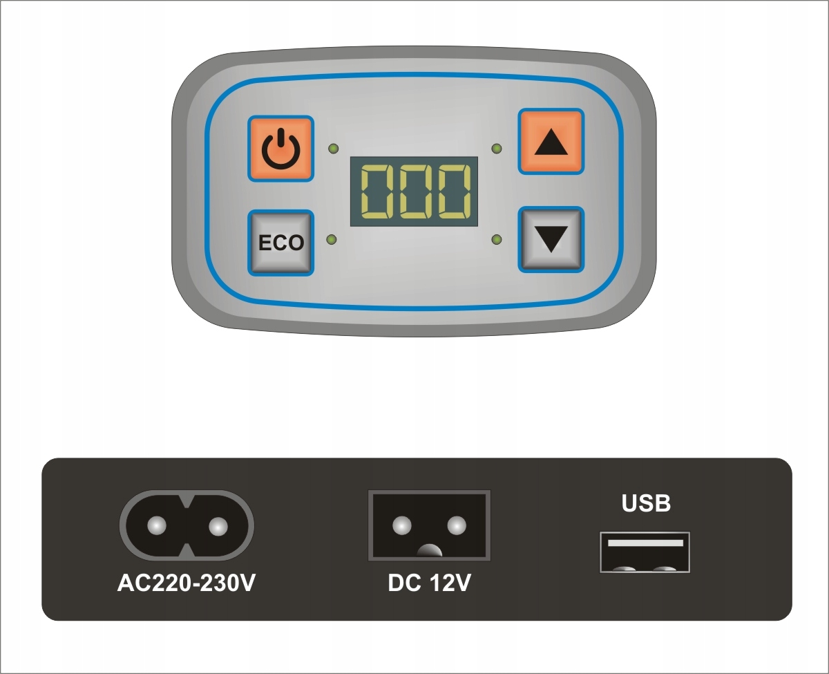 -20°C Lodówka Turystyczna IB-28I+ Przenośna Mobilna tryb ECO 12V 230V USB Numer katalogowy części IB-28I+