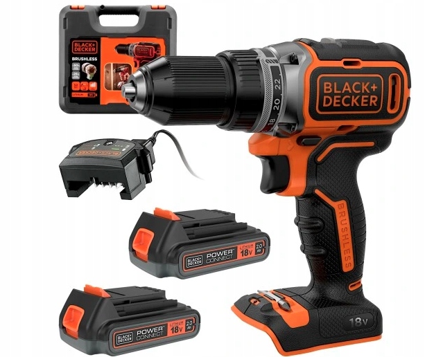 Black+decker Aku Šroubovák 18V BL186KB 52Nm 2x2,0Ah Bl BL186K1B2-QW