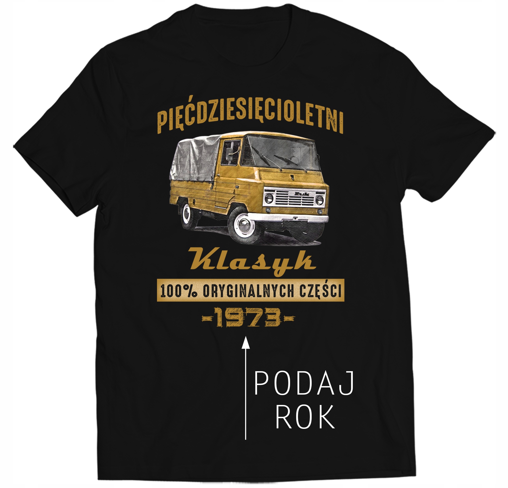 

Koszulka 30 40 50 60 Urodziny Żuk Klasyk Prl XXL