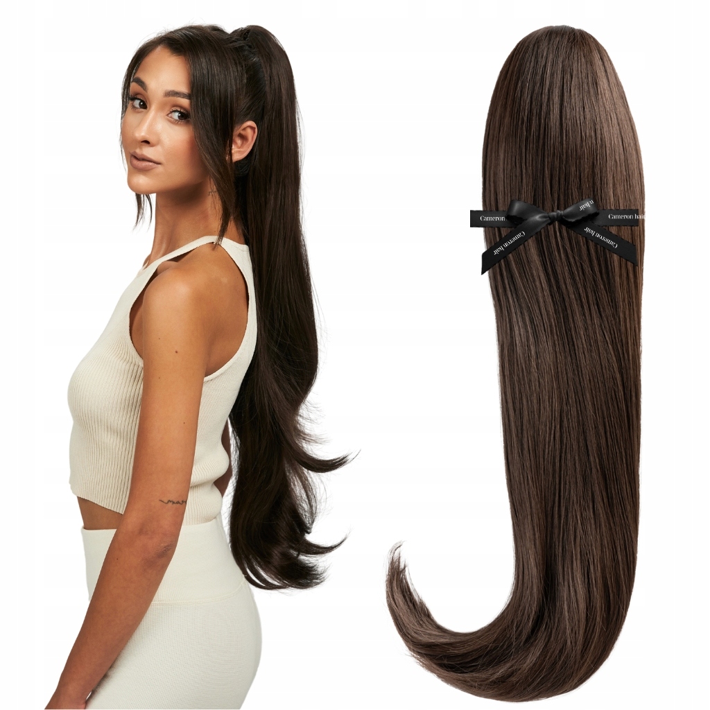 Připínací poník na klipu 70 cm Hustý příčesek ocasu přívěsu