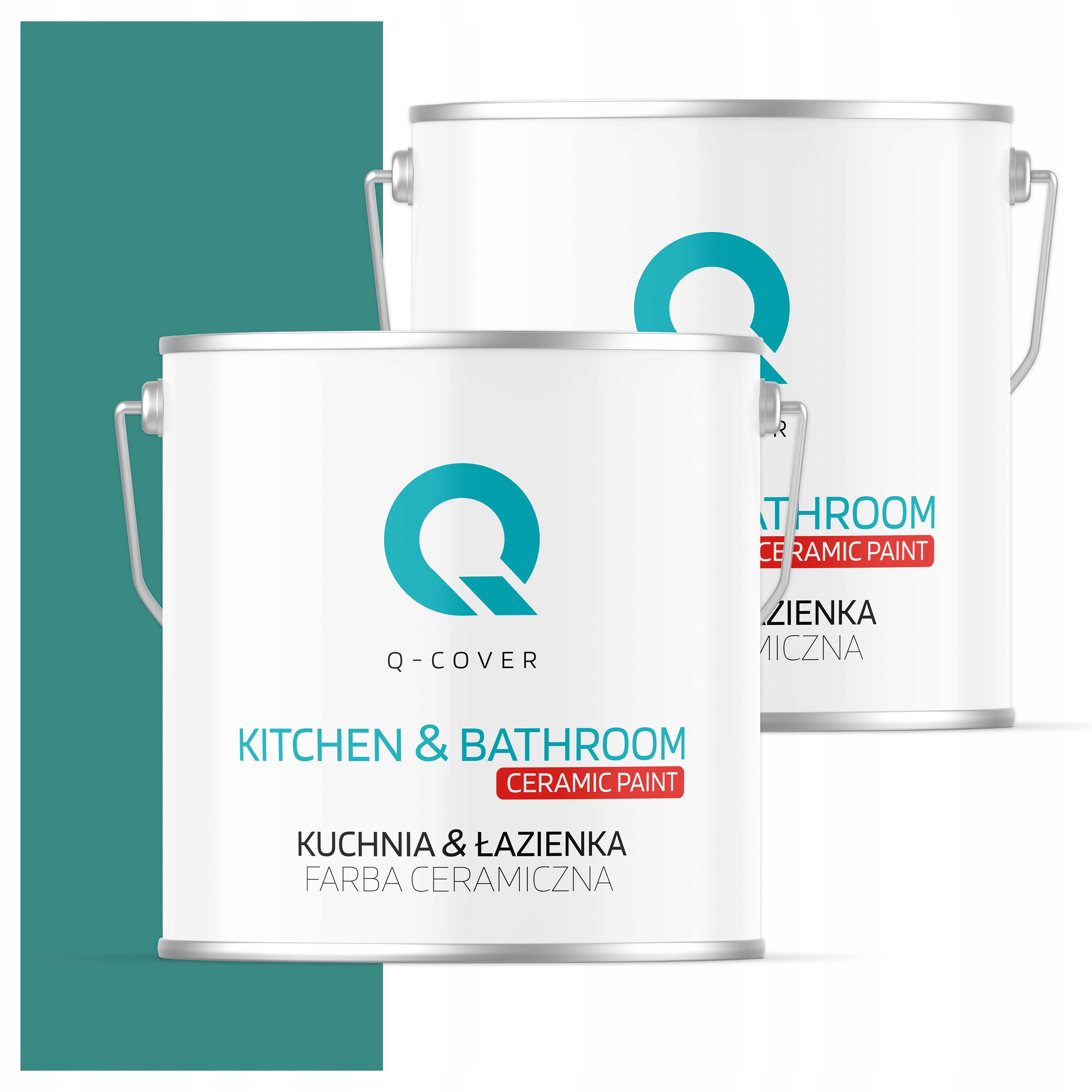 Farba do kuchyne a kúpeľne Umývateľná 5L Hlboká matná tyrkysová tmavá H1421