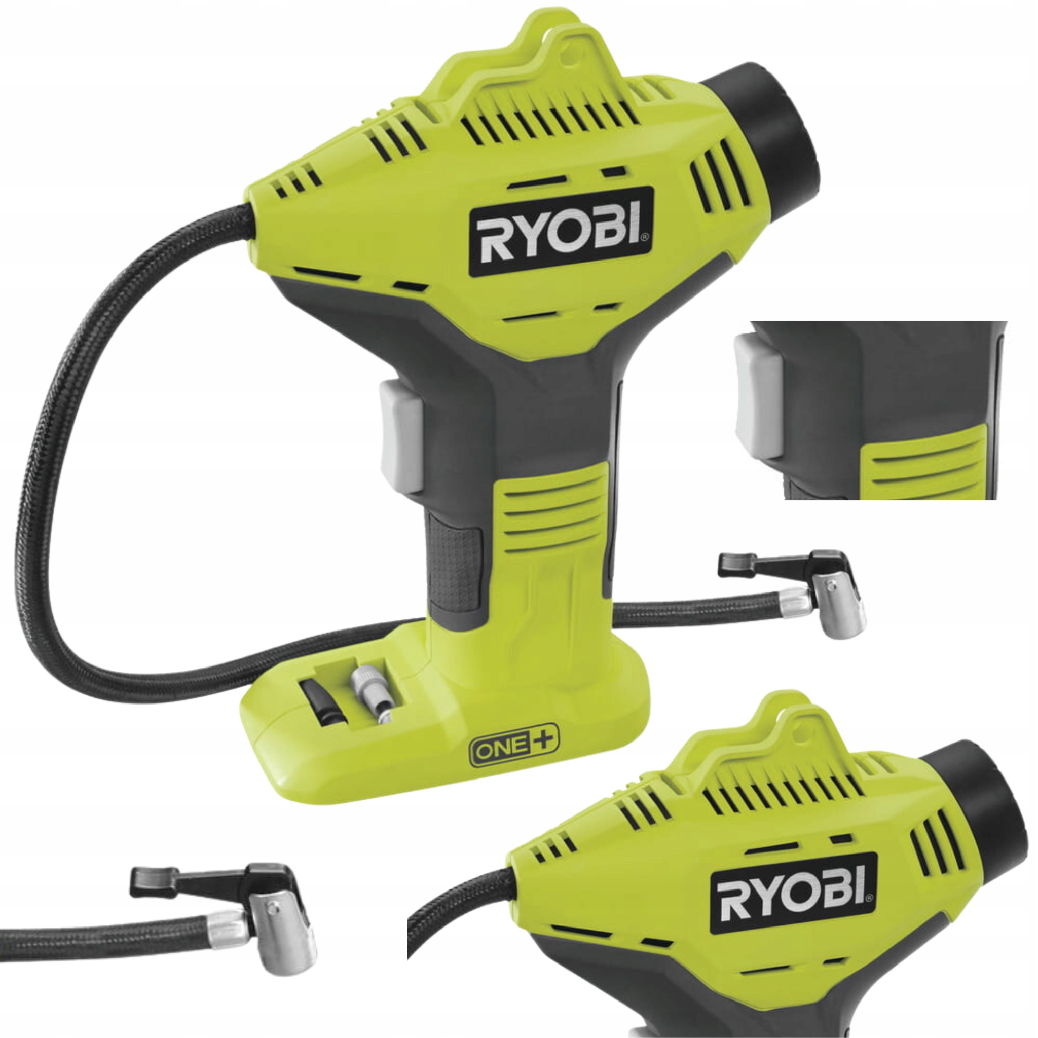 Pompka Mini Kompresor Ryobi R18PI-0 18V One+ Manometr Solo