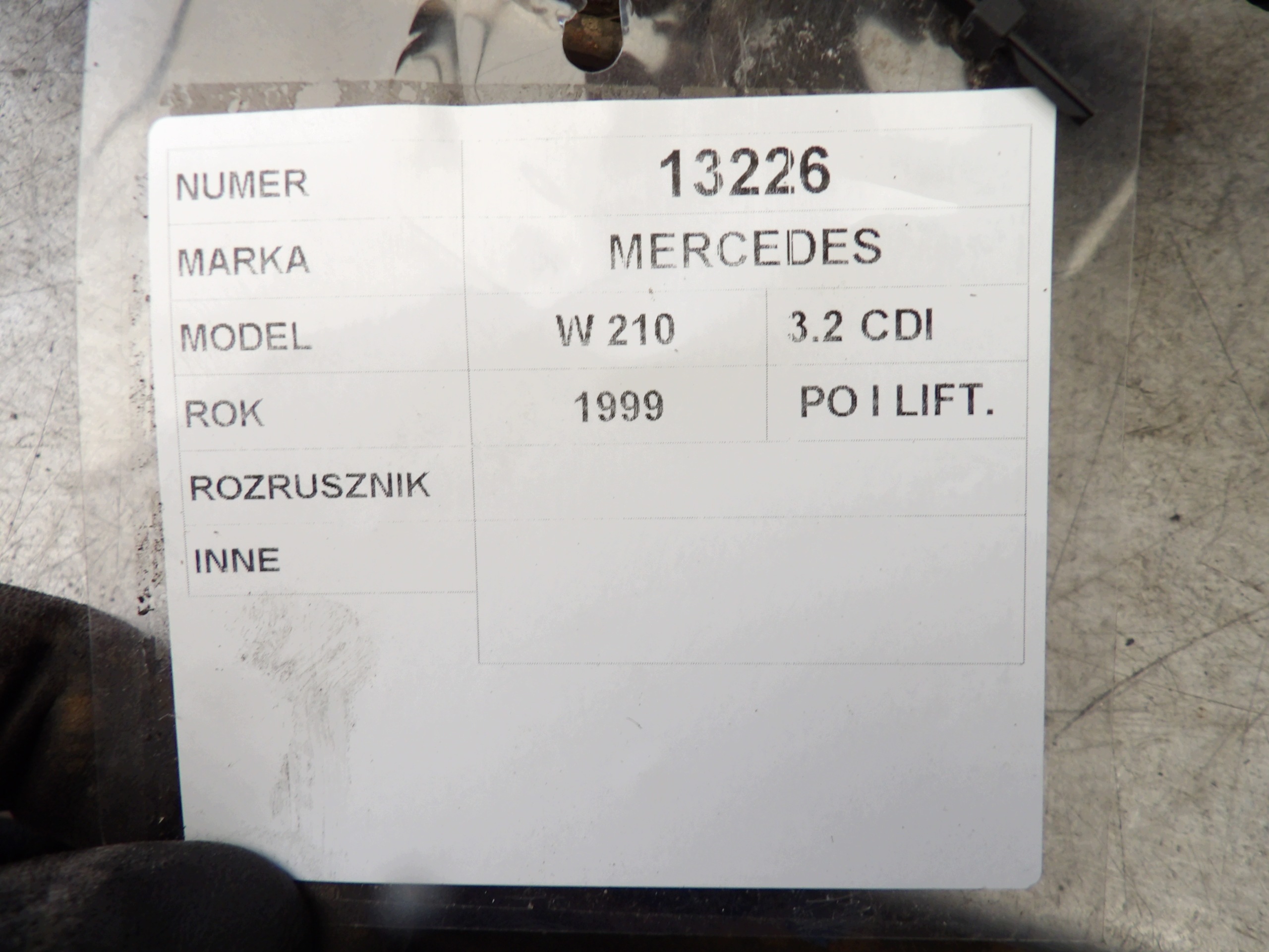 Mercedes W210 3,2 cdi startér