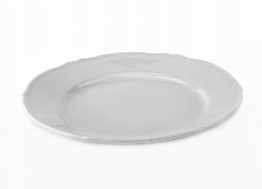 

Talerz talerze obiadowy stołowy porcelanowy biały