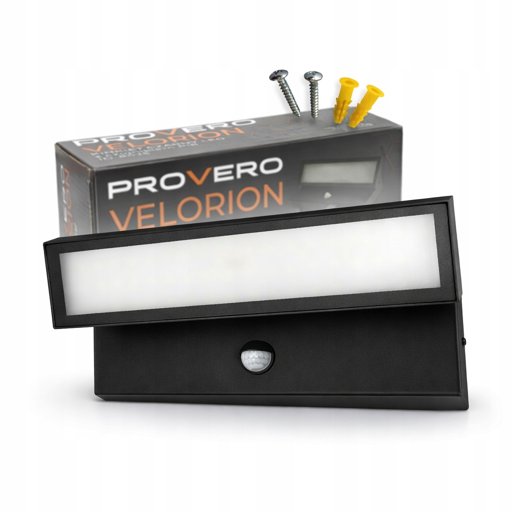 IdeaLED Velorion venkovní nástěnné Led svítidlo 27W 4000K IP65 Pir černé