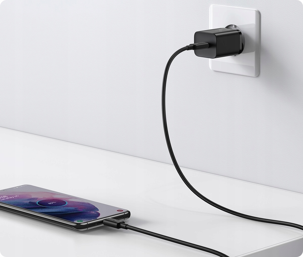 BASEUS ZESTAW SZYBKA ŁADOWARKA DO TELEFONU ZASILACZ USB-C 25W, KABEL USB-C Zgodność ze standardem Quick Charge 1.0 Quick Charge 2.0 Quick Charge 3.0 Quick Charge 4.0