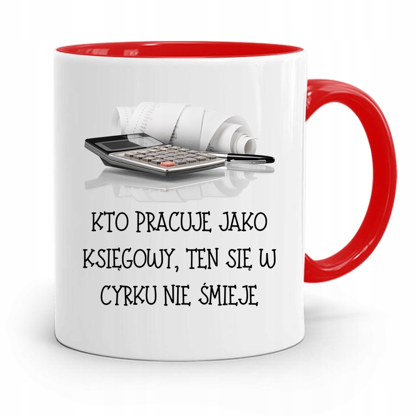 

Kubek Czerwony Dla Księgowej Księgowego