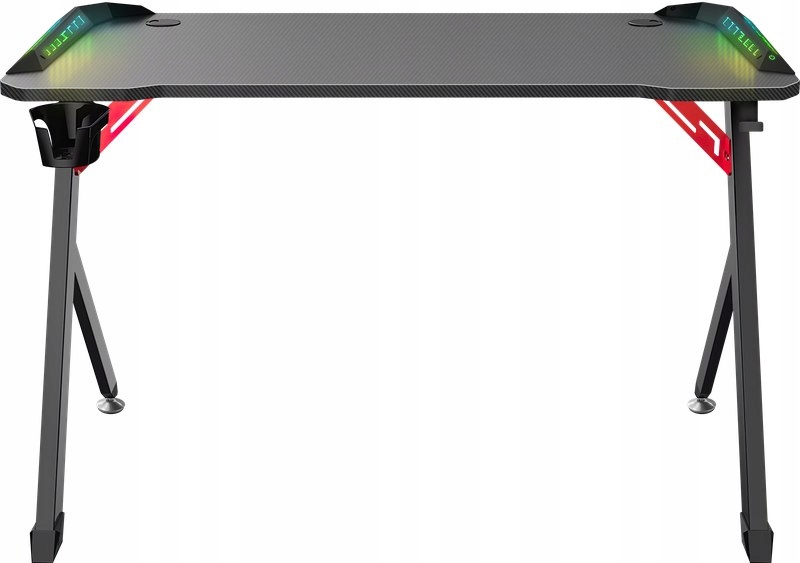 BIURKO DEFENDER SPIRIT RGB CZARNE GAMING — 7