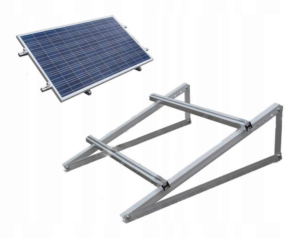 System Mocowania 1 Modułu Pv Poziomo Na Trójkątach 15st.