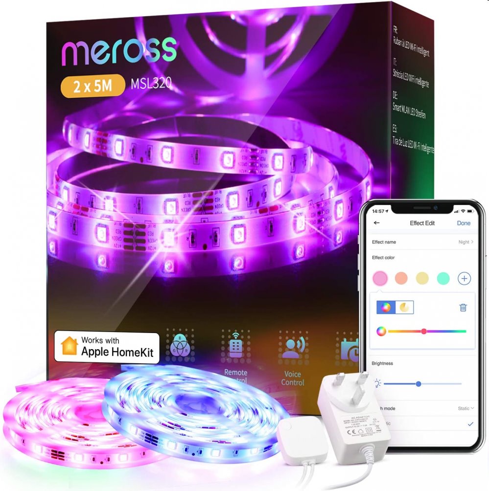 Meross Smart WiFi Led Strip Apple Hk 10 m (0256000006)