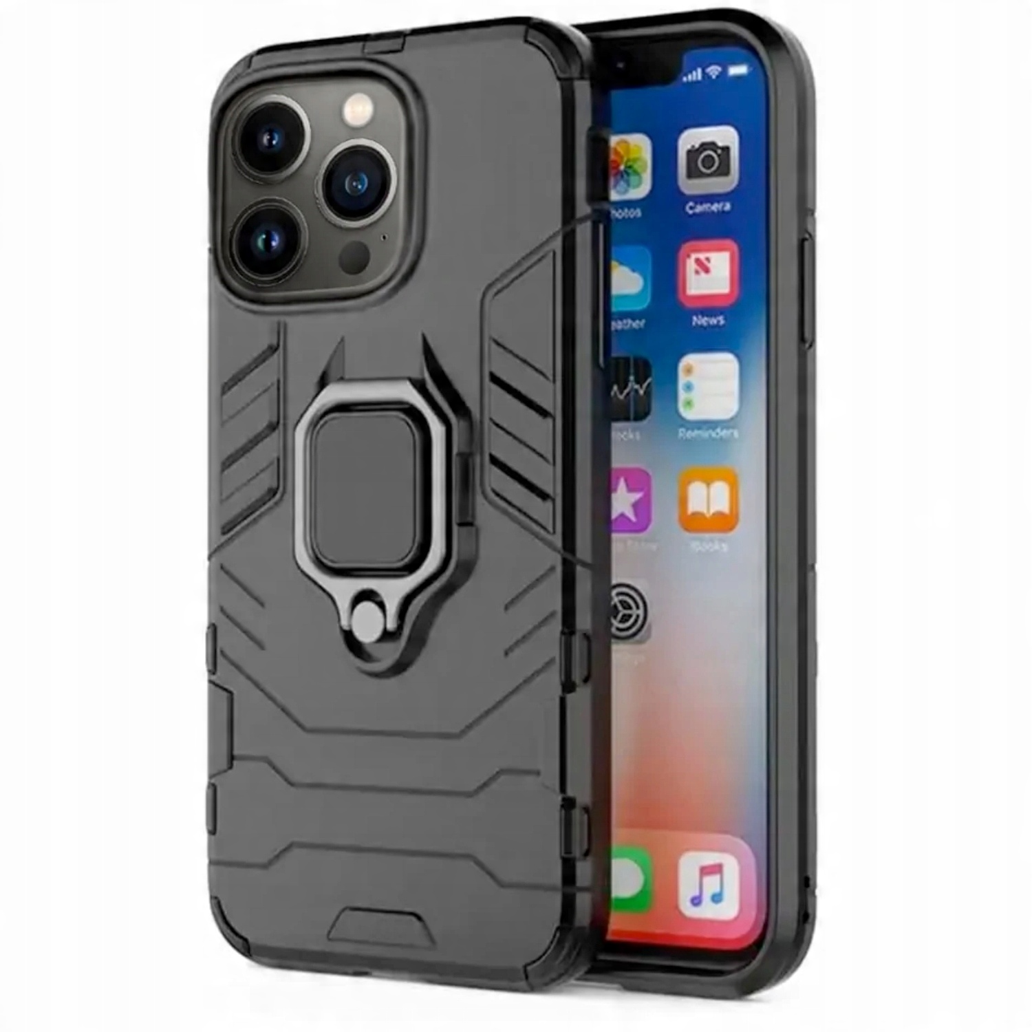 

Etui Pancerne Do Iphone 14 Pro Obudowa Holder Ring