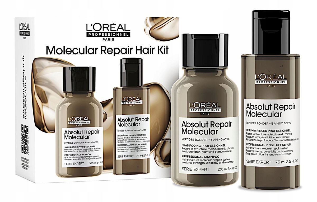 L'Oreal Serie Expert Absolut Repair Molecular sada šampon 100 ml sérum