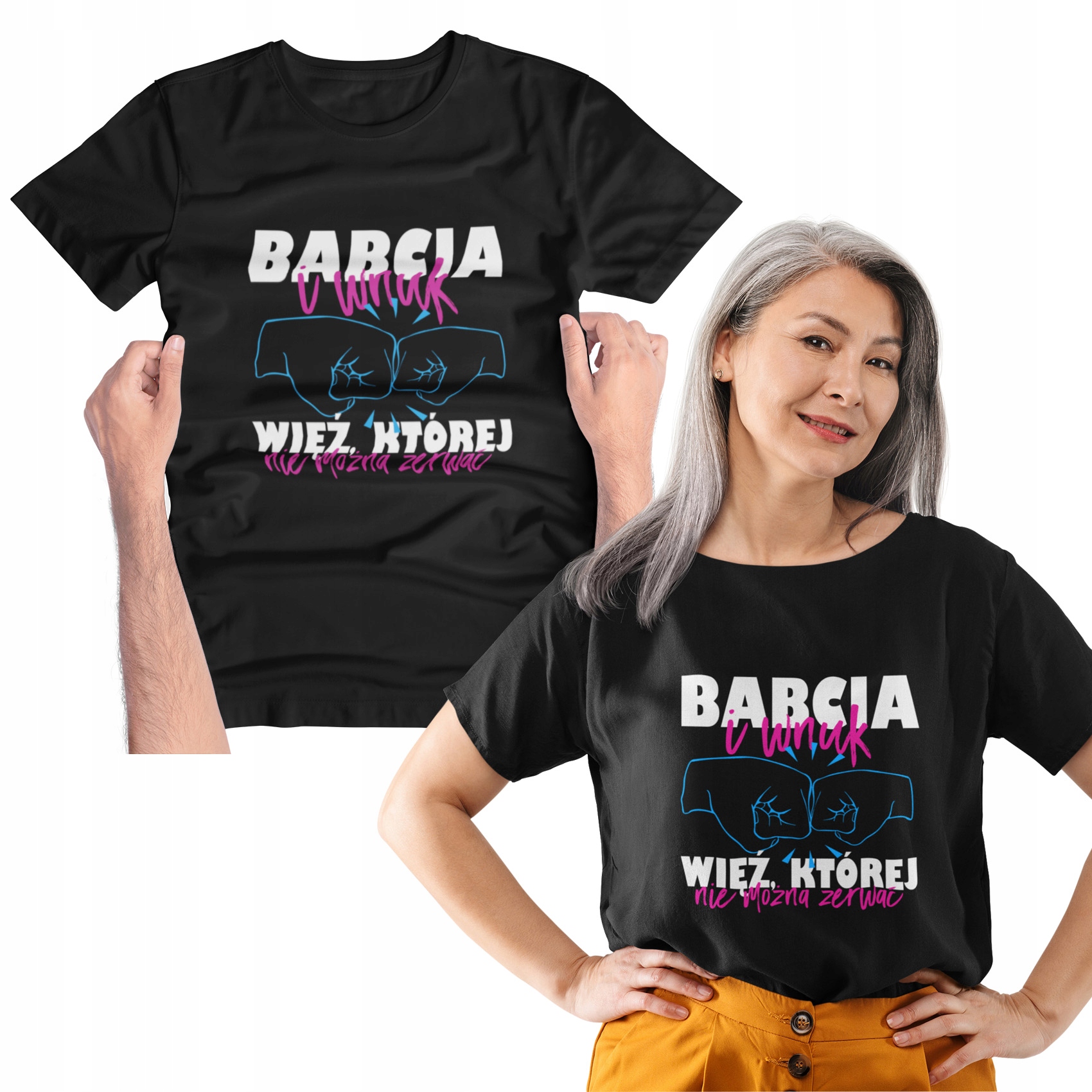 

Koszulka Damska Tshirt Babcia I Wnuk Na Prezent