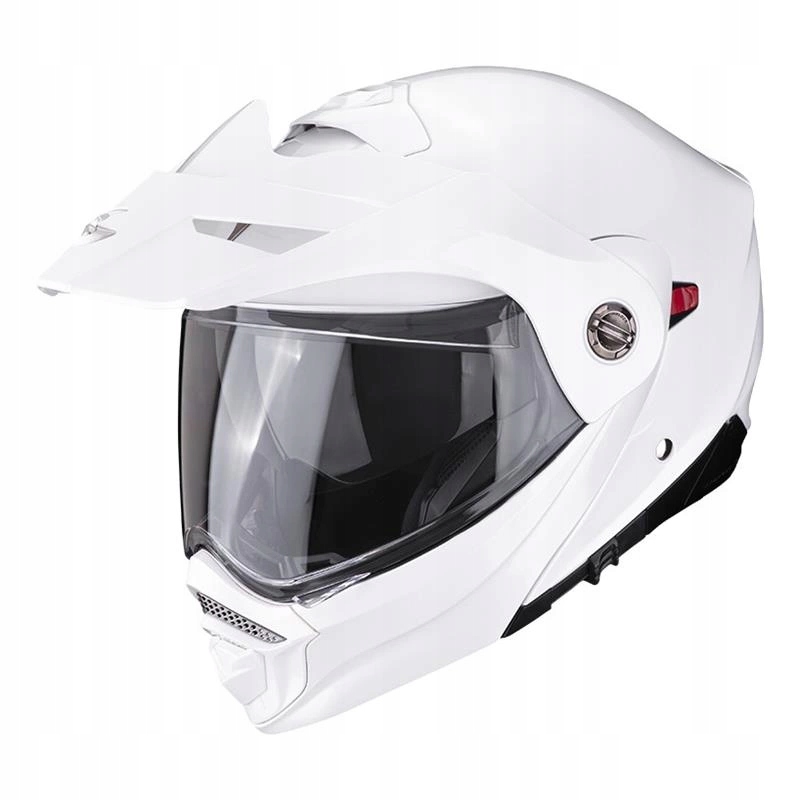 Motocyklová prilba Scorpion ADX-2 Solid Pearl White biela Darčeky