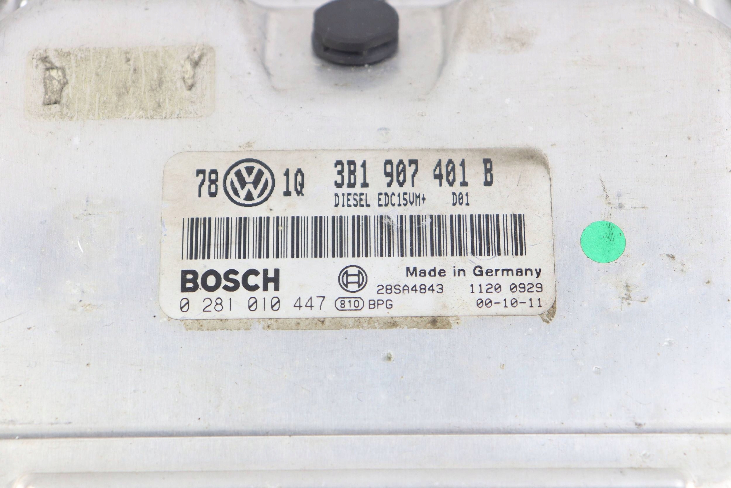 VW PASSAT B5 FL computer control unit of the engine ECU 2.5 TDI 3B1907401B