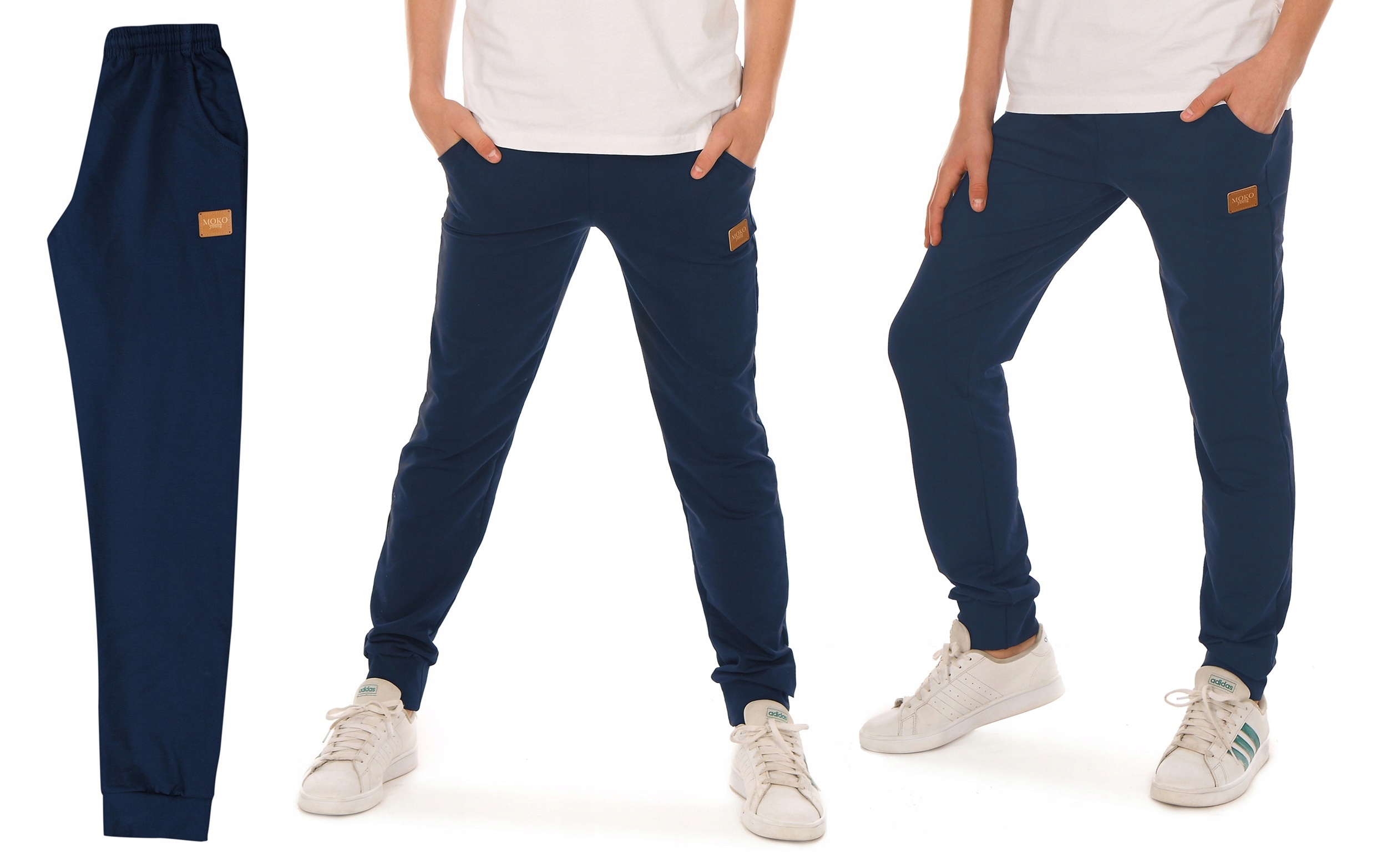 Spodnie dresowe SUPER JAKOŚĆ dres r.122 granat Produkt PL Wiek dziecka 5 lat +